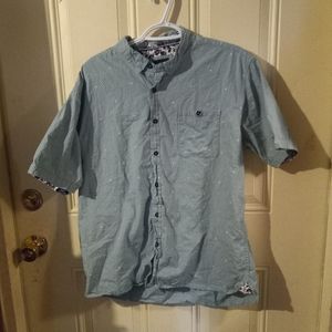 Men's XL, button up shirt,Light blue.